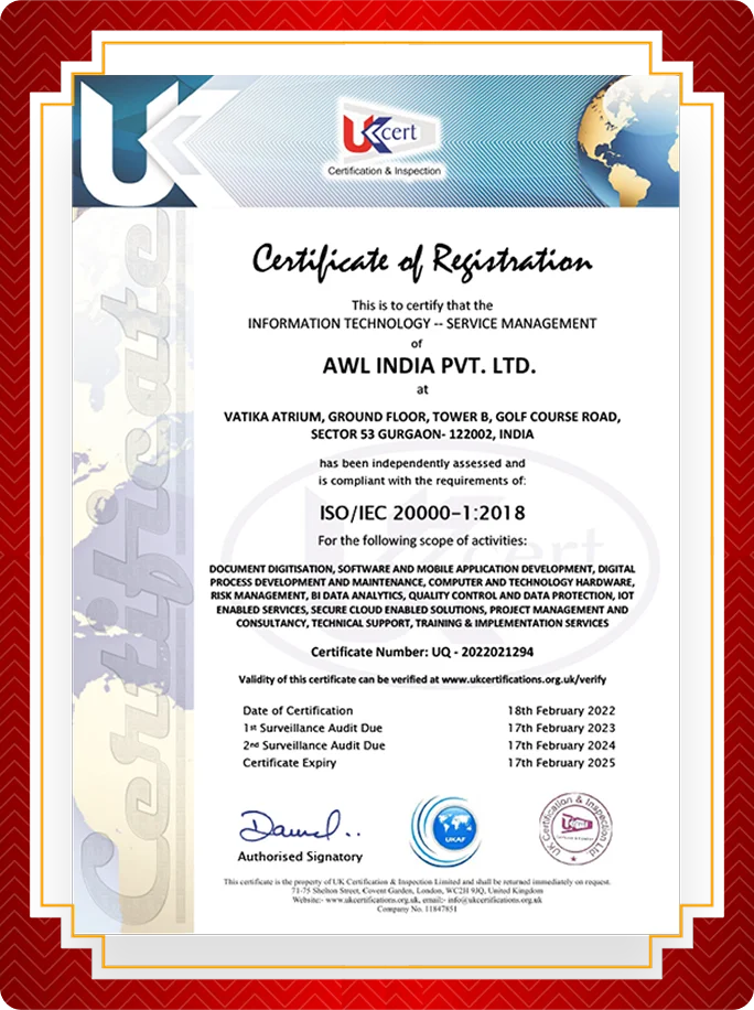 certificate